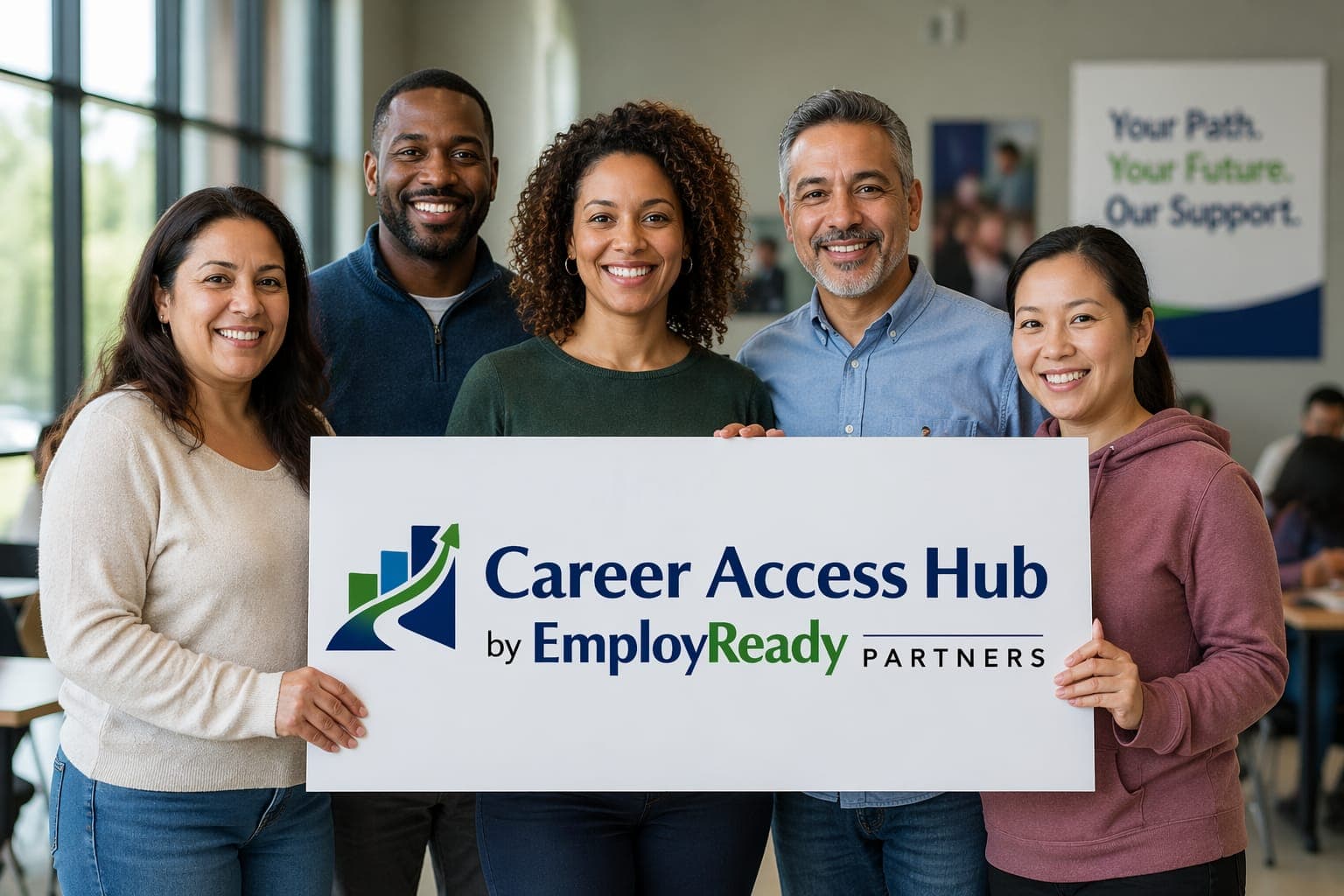 Adult learner receiving career and education guidance